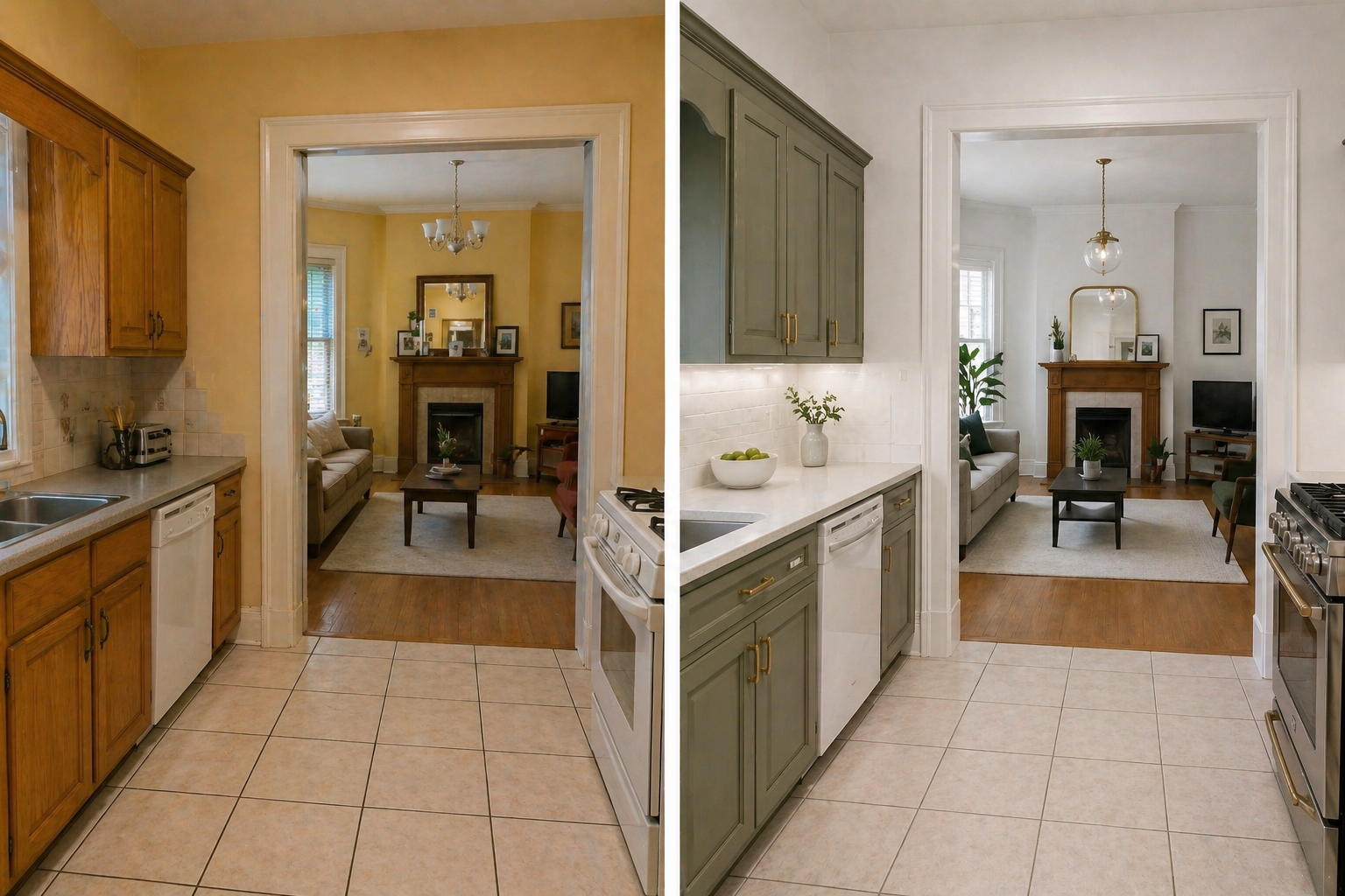 Victorian Home Interior & Cabinets